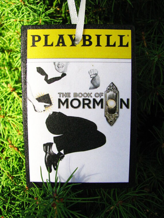 the book of mormon playbill christmas ornament broadway the book of mormon playbill christmas ornament broadway