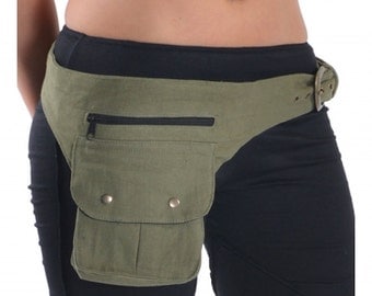UTILITY BELT - assorted colours, fanny pack, Pocket belt, Festival belt, canvas pocket belt, cnbedp