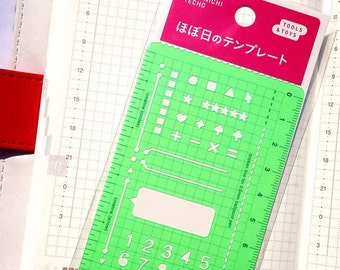 Hobonichi stencil,planner stencil, Midori,Filofax, hobonichi,Erin Condren,Kikki K, Traveler's notebook.