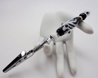 Bracelet Helper . Alligator Clip . Decorative Lampwork Beads . by Lori DavIdson