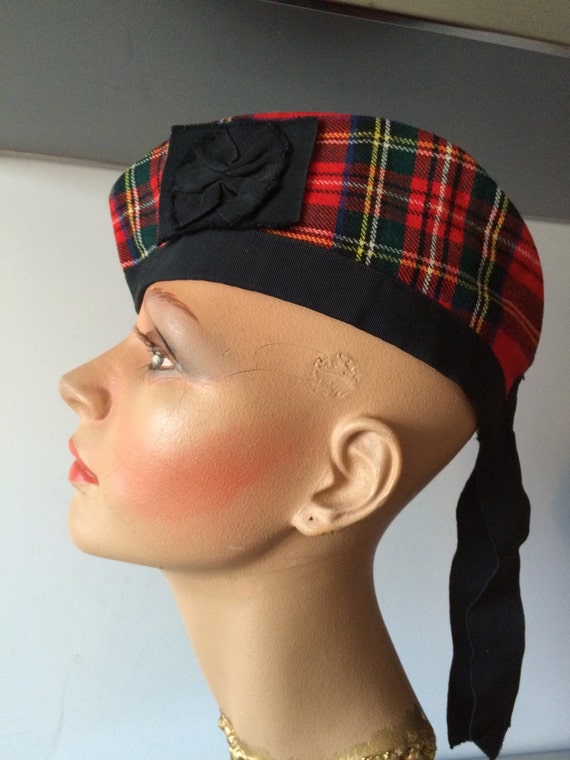 Royal Stewart Tartan Plaid Glengarry Kilt Hat / Scottish Kilt