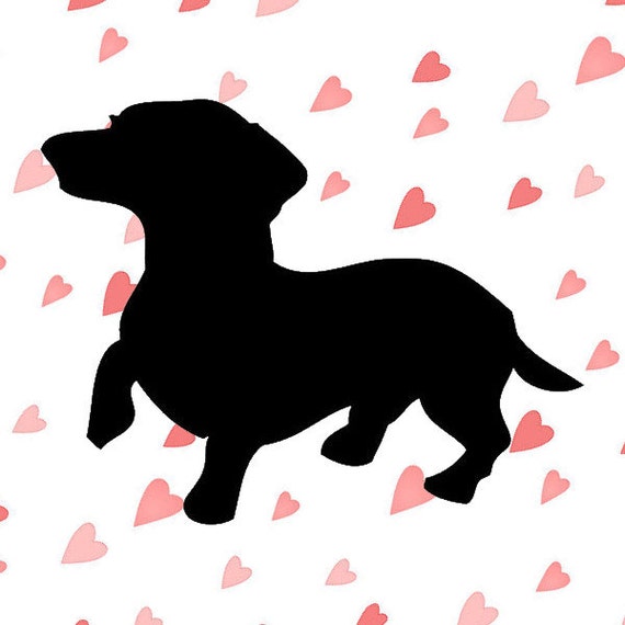 Dachshund SVG cutting file for Silhouette and Cricut with EPS