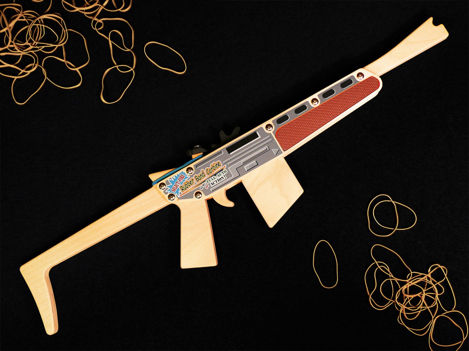 Rubber Band Gun / Fullauto or Selectfire Carbine / long