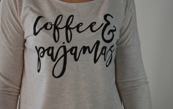 Coffee & pajamas sleep shirt