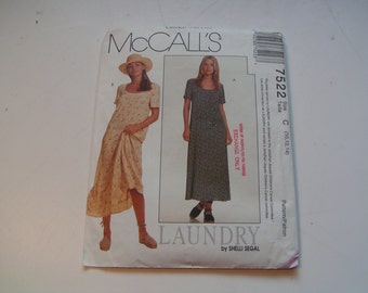 Vintage McCalls Pattern 7522 Laundry by Shelli Segal Miss Dress
