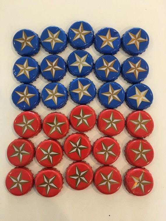 40 Lone Star Beer Caps Crowns Puzzle Caps by LemonandBean on Etsy