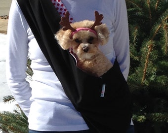 Reversible Pet Sling with Pocket