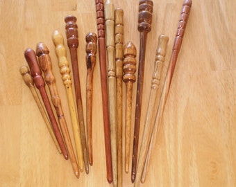 Wooden Hair Stick - Wooden Hair Fork - Wood Hair Pick - Wooden Hair Sticks - Handcrafted wooden hair sticks - various styles, lengths, wood