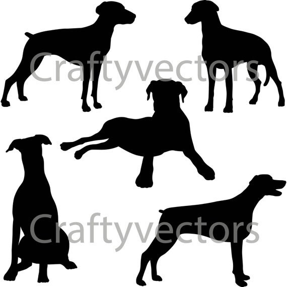 Download Doberman Pinscher SVG Silhouettes