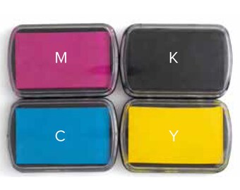 PRECISION PReSS - CMYK INK PADs by We R MeMORY KEEPERs - Layering Stamps - PReOrder Now !!