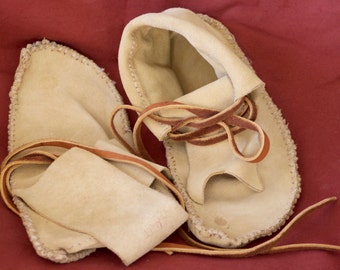 hand made native american moccasins