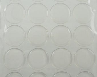 1" Epoxy Stickers for Bottle caps - Clear or Glitter in sheets of 20