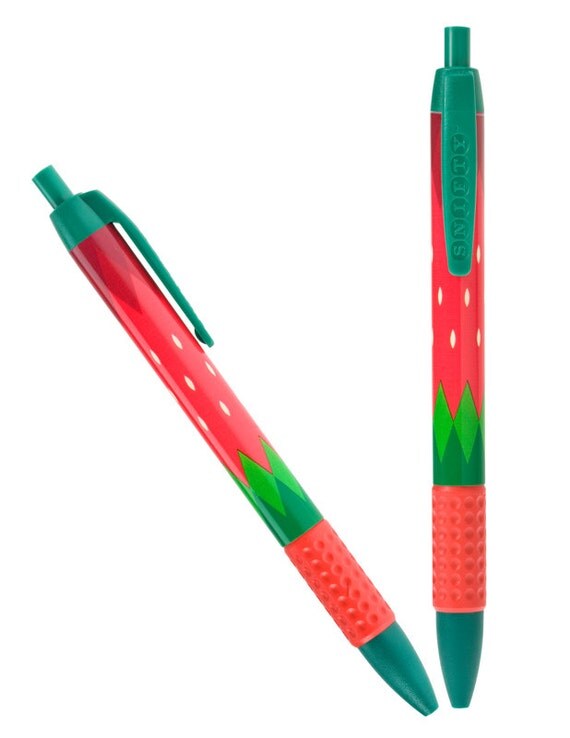 Snifty Strawberry Scented Pen Black Ink Ballpoint Pens Party