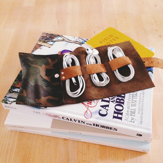 Cord Wrap Cord Organizer by CordAndSatchel on Etsy