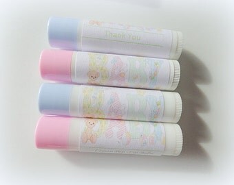 20 Baby Shower Lip Balms, Bulk Lip Balms, Lip Balm Party Favors, Baby Showers, Custom Lip Balms