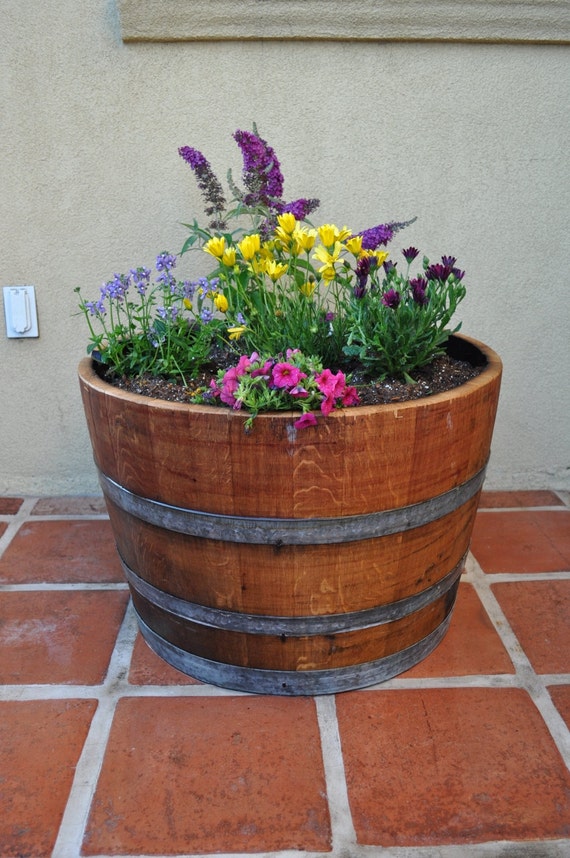 1/2 Planter Wine Barrel