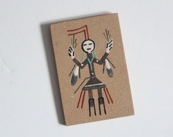 Vintage Southwestern Navajo Sand Painting