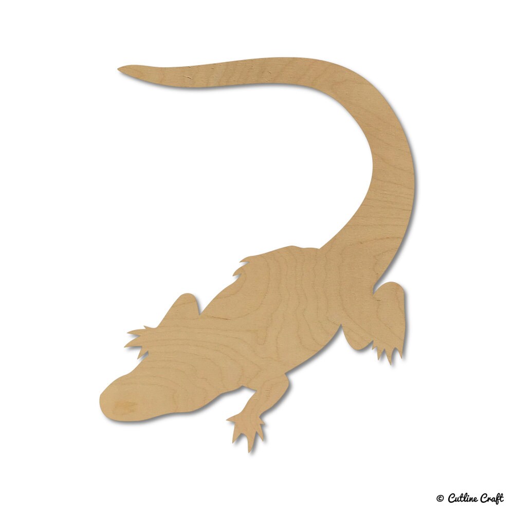 Alligator Animal Style 6164 Wooden Cutouts Crafts