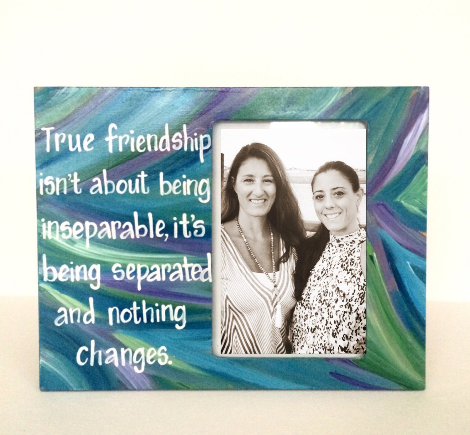 Friend picture frame. Photo frame with quotation about