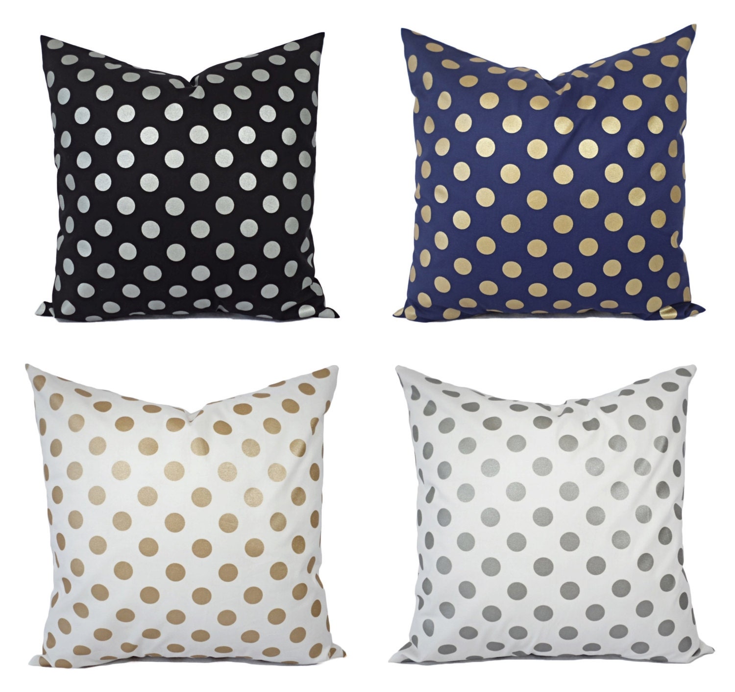 Metallic Gold Pillow Covers Gold and White Pillow Covers