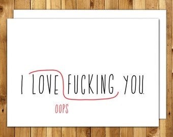 Naughty Card. Love Card. Anniversary Card. Card For Him. Birthday Card Boyfriend. Dirty Card. Proofreaders Mark