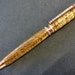 Rose Gold Curly Koa Swarovski Princess Style Twist Ballpoint Pen, Hawaiian High Grade, Rosewood Box