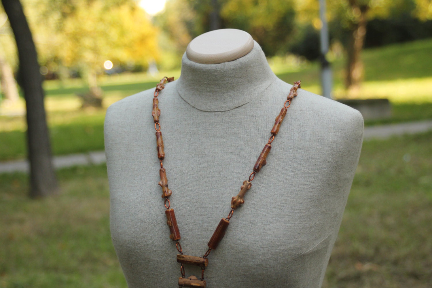 Jewelry Display Mannequin for necklaces Hemp Half Mannequin