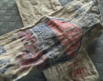 Winchester Buck Shot Bags, All American Lead Shot Bag, Heavy Duty Printed Sacks, Ammo Bags, Hunting, Olin Bags, 1950s, Pair of Bags