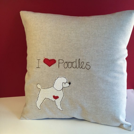 poodle plush pillow