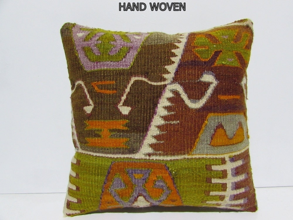 red pillow case 18x18 indie pillow cover by DECOLICKILIMPILLOWS