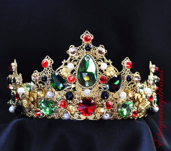 Pretty Queen Crown Queen Tiara Queen Party By Elviejewelrydreams