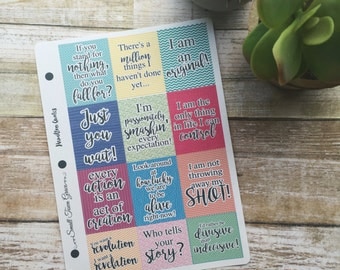 Planner Stickers- Hamilton Quote Stickers- Great for Erin Condren planners, Inkwell, Emily Ley, Day Designer, etc