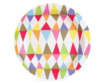 CLEARANCE - Cute Carnival Chaos Dessert Plates (Set of 12) - Ice Cream Party