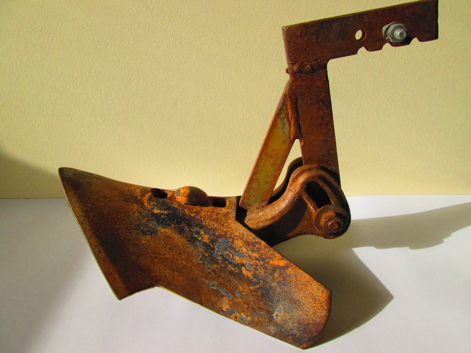 Vintage Plow Blade Rustic Farm Equipment Garden Sculpture