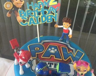 Paw Patrol Cake Topper,Paw Patrol Birthday Banner,Paw Patrol Birthday Cake Topper,Personalized Cake Topper, Paw Patrol Decorationsii