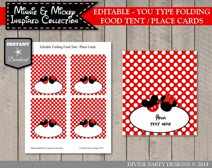SALE INSTANT DOWNLOAD Printable Editable Boy and Girl Mouse Birthday Party Package / Invitation / Thank You/ G&B Mouse Collection / Item #21