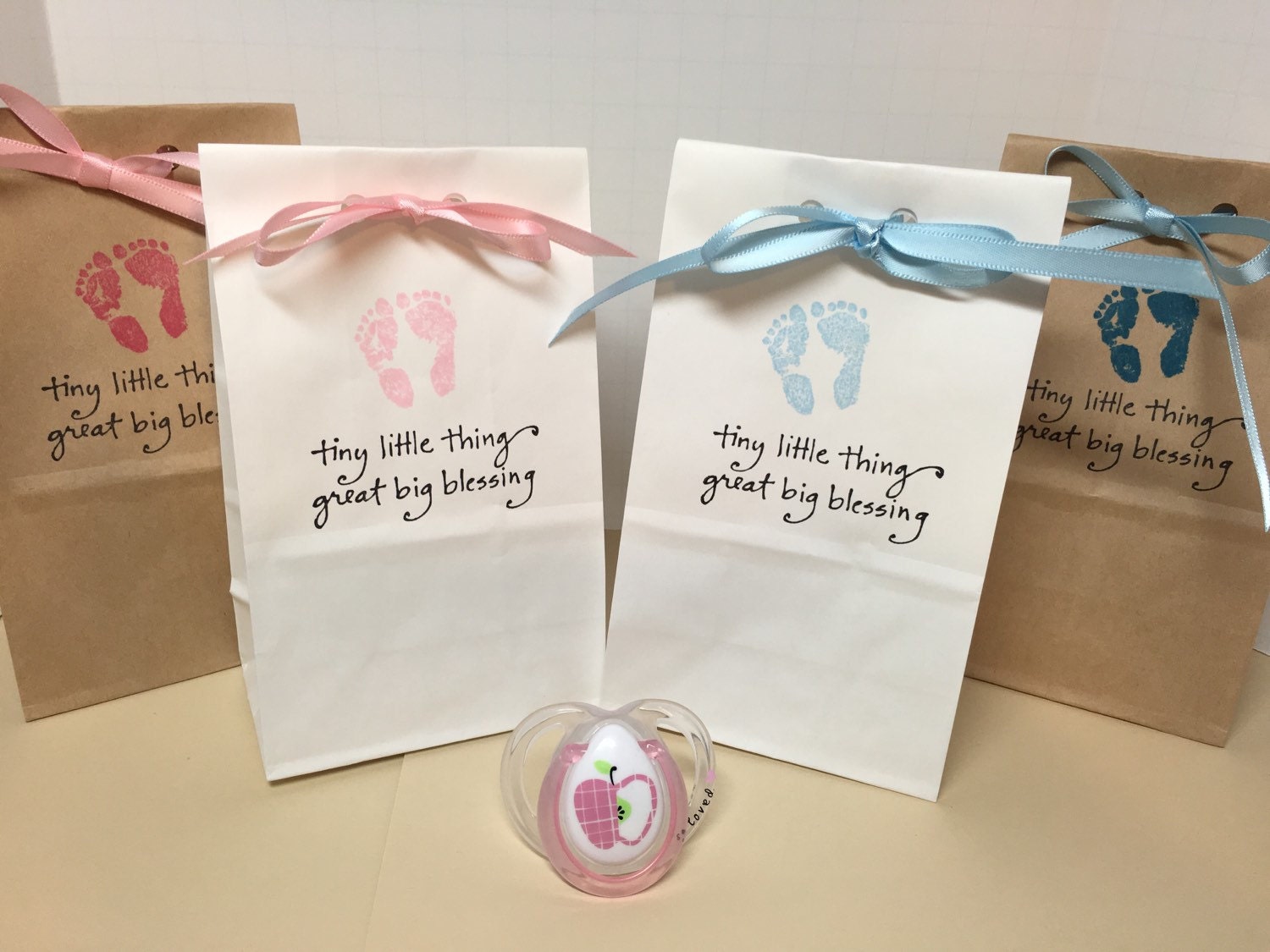 Baby favor bags Baby shower bags 12 Baby shower favor Baby