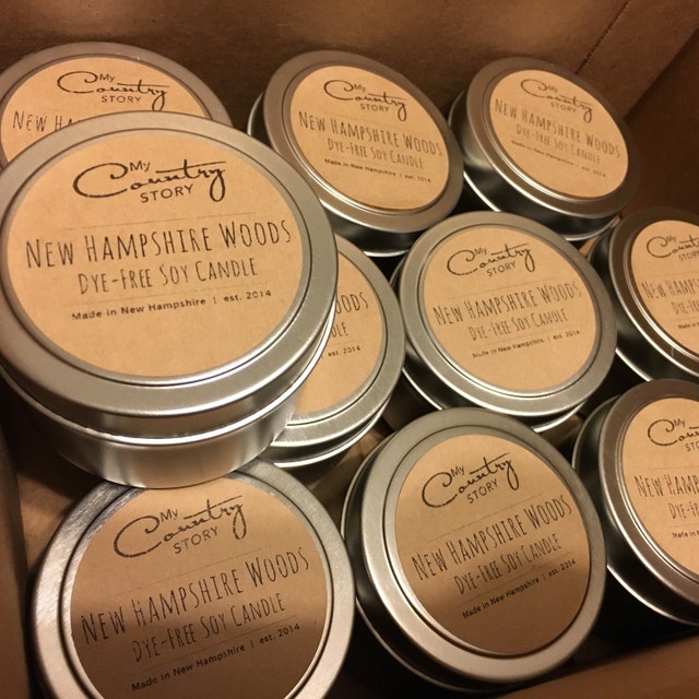 New Hampshire Made Soy Candles & Wooden Gifts by MyCountryStory