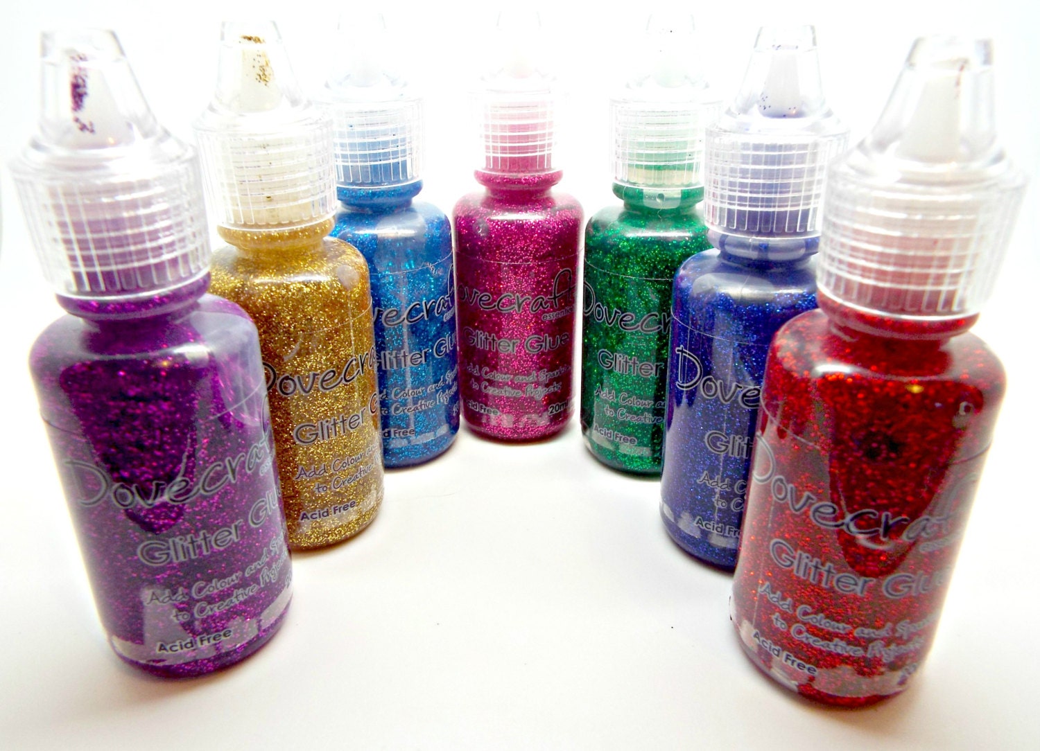 Glitter Glue Pack of 7 Art Adhesive Glitter Decoration