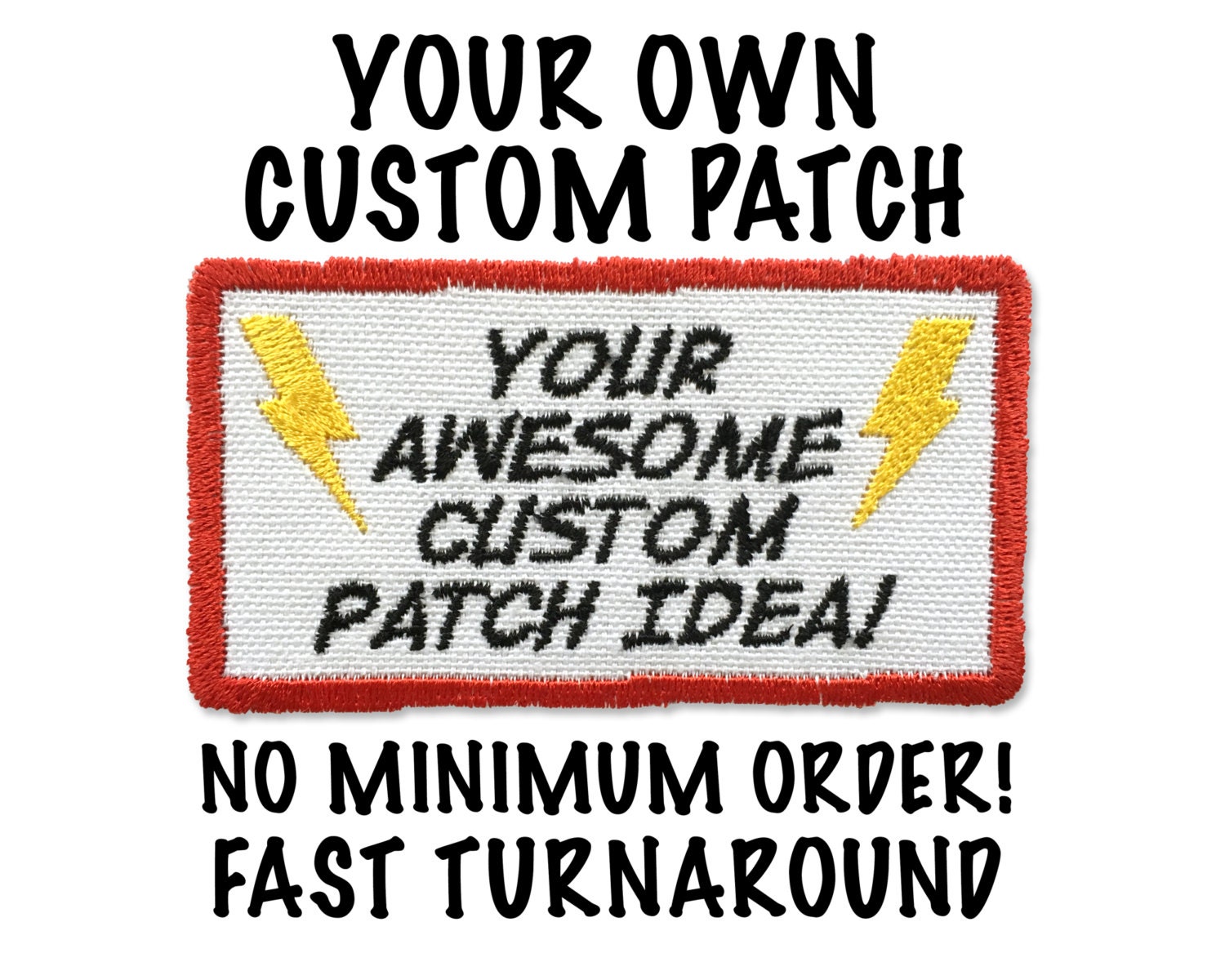 Custom Iron-on Patch-No minimum order by MelarkyStore on Etsy