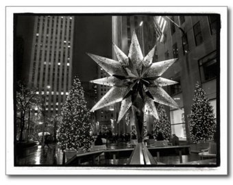 Items similar to Christmas in NYC 4 - Bokeh of Rockefeller Center