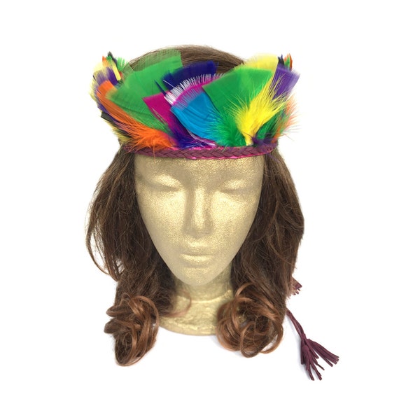 Feather Headband Tribal Native American Indian Bohemian