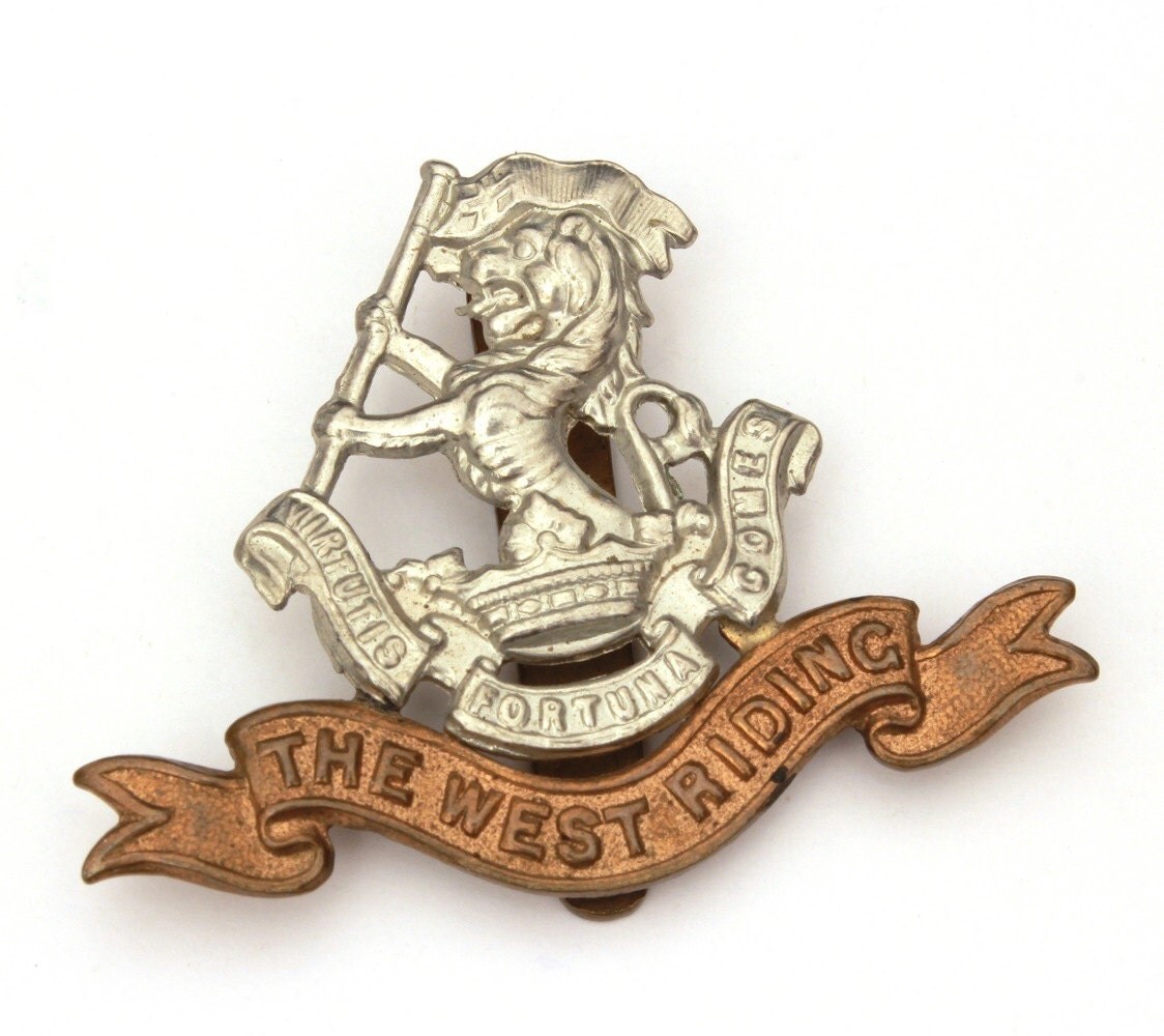 The West Riding Cap Badge British Infantry Regiment Duke of
