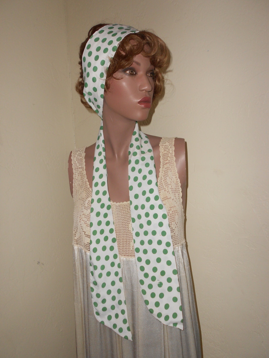 1960's Long Thin Scarf for Head Neck Waist
