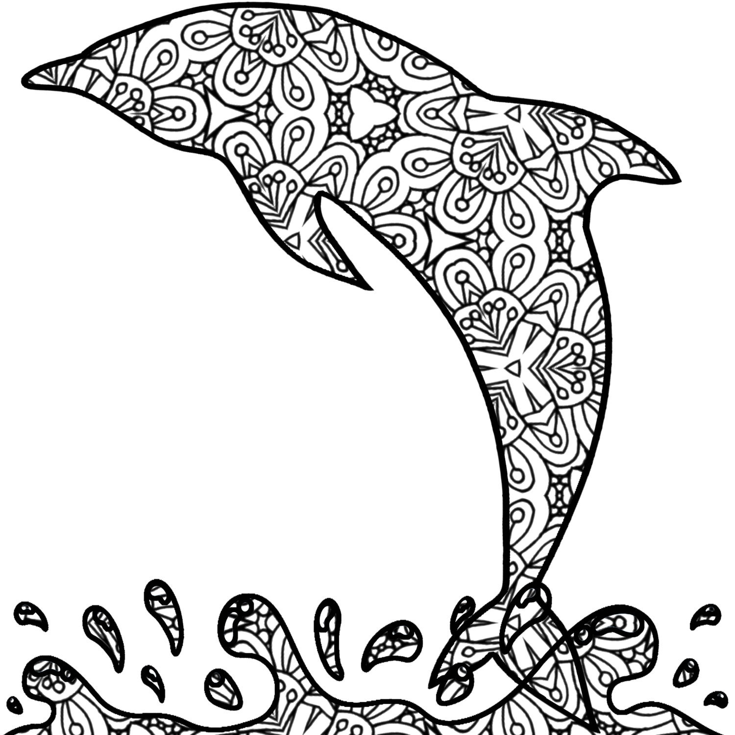 Concept 38 Free Printable Dolphin Coloring Pages For Adults