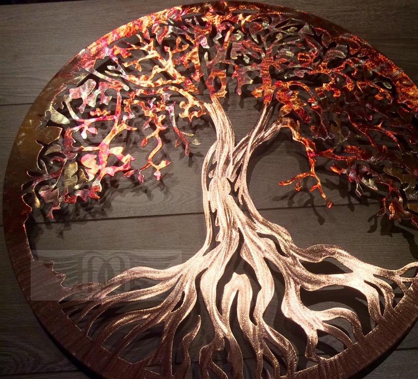 Metal Tree of Life Wall Art Pure Copper
