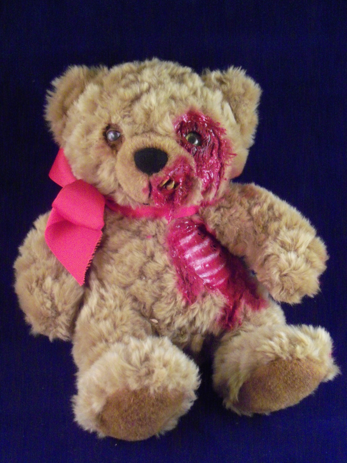 scary teddy plush