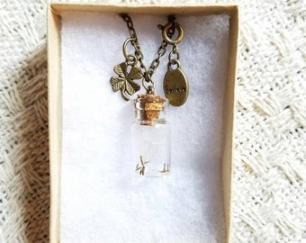 Real Dandelion seed necklace - dandelion - necklace