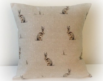 Handmade Hartley Hare Cushion Cover 16