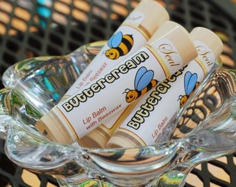 Buttercream Lip Balm, Beeswax Lip Balm, Summer Lip Balm
